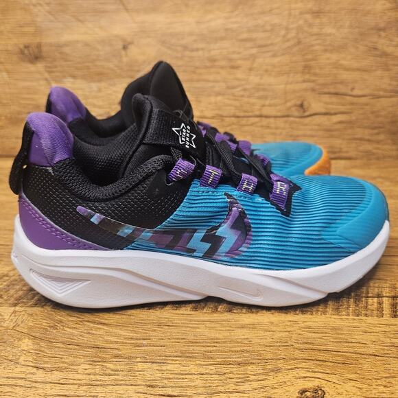 Nike Star Runner Blue Purple running Sneakers size 12 - Picture 3 of 9